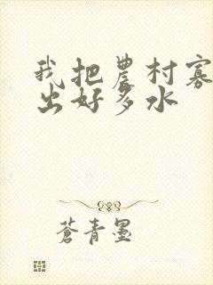 我把农村寡妇日出好多水