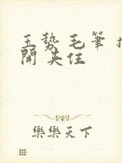 玉势 毛笔 撑开 夹住