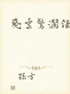 飞云惊澜录