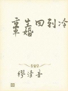 重生回到冷战前军婚