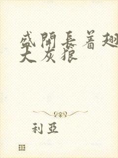 盛开长着翅膀的大灰狼