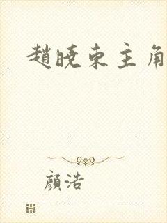 赵晓东主角小说