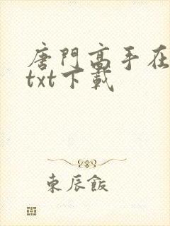 唐门高手在异世txt下载