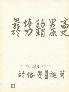 最棒的男高中生于刀鞘原文阅读