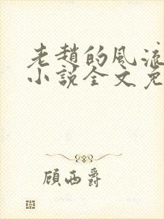 老赵的风流人生小说全文免费阅读