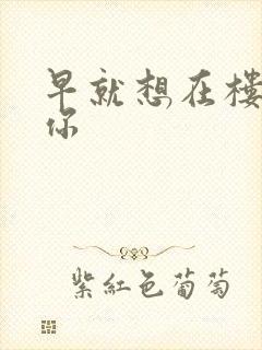 早就想在楼梯要你