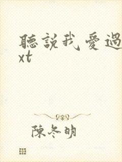 听说我爱过你txt