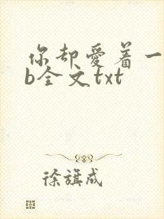 你却爱着一个sb全文txt