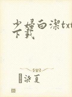 少妇白洁txt下载