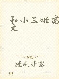 和小三啪高辣h文
