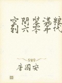 空间装满粮食回到六零年代