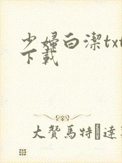 少妇白洁txt下载