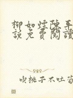 柳如烟陈平安小说免费阅读全文