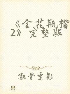 《金花瓶楷梅花2》完整版