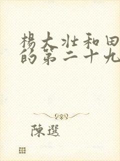 杨大壮和田桂花的第二十九