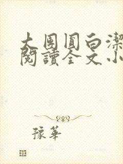 大团圆白洁免费阅读全文小说