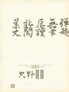 叶北辰无弹窗全文阅读笔趣阁