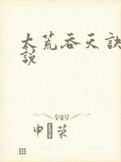 太荒吞天诀 小说