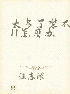 太多了装不下h11怎么办