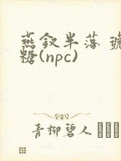 燕钗半落 琥珀糖(npc)