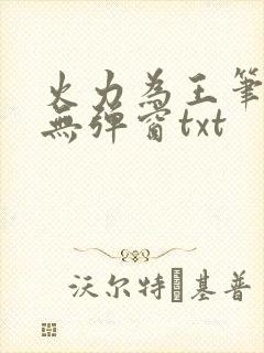 火力为王笔趣阁无弹窗txt