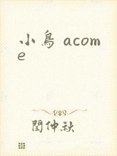 小鸟 acome