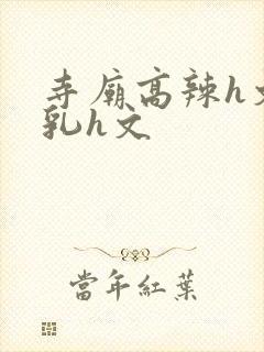 寺庙高辣h文乱乳h文