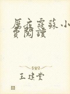 厉夜霆苏小汐免费阅读