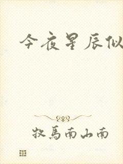 今夜星辰似你