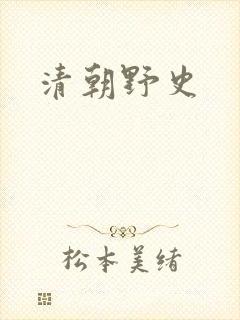 清朝野史