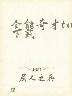 全能奇才txt下载