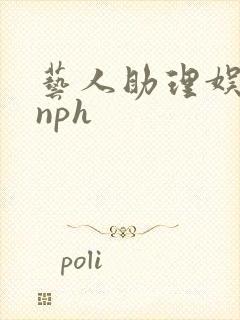 艺人助理娱乐圈nph