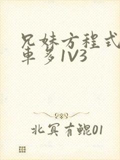 兄妹方程式多R车多1V3