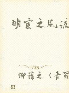 明宦之风流无边