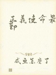 正义使命最新章节