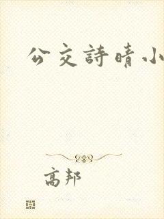 公交诗晴小说