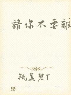 请你不要离开我