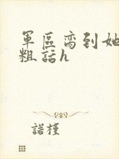 军区脔到她哭h粗话h