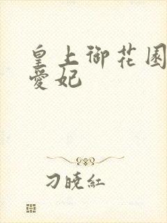 皇上御花园中要爱妃