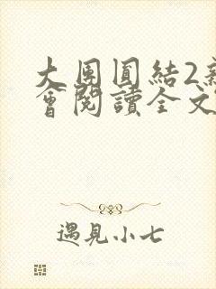 大团圆结2亲情会阅读全文