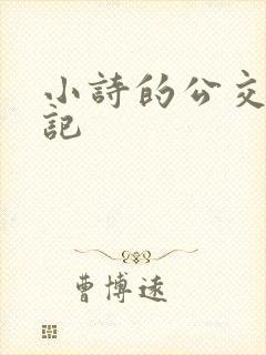 小诗的公交车日记