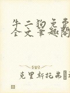 牛二狗免费阅读全文笔趣阁