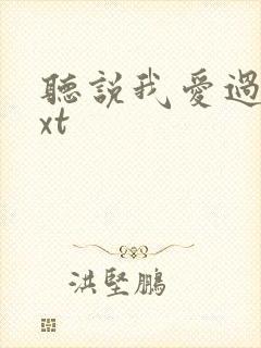 听说我爱过你txt