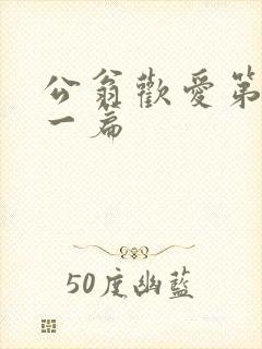 公翁欢爱第三十一篇