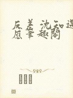 反差 沈知遇晏应笔趣阁