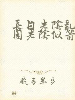 长日光阴乱作一团光阴似箭时渺渺笔