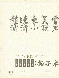 赵晓东吴雪晴王潇潇小说免费阅读