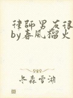 律师男友很难撩by春风榴火