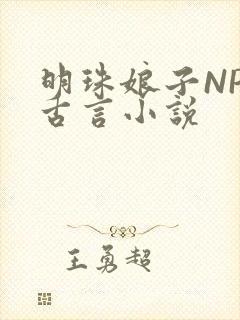 明珠娘子NPC古言小说