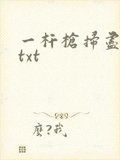 一杆枪扫尽全家txt